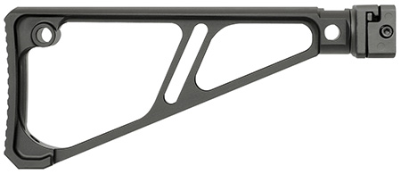 [812102033509] Midwest Industries MISTAPSFFES Side Folding Fixed Extruded Stock  Black Anodized Aluminum for Picatinny Rail