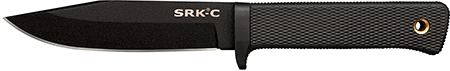 [705442019282] Cold Steel CS-49LCKD SRK Compact 5" Fixed Plain Black Tuff-Ex Finish SK-5 Steel Blade/Black Kray-Ex Handle Includes Sheath