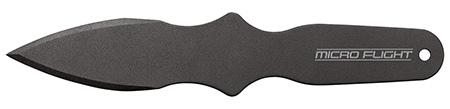 [705442020028] Cold Steel CS80STMB Micro Flight Thrower Fixed Plain Spear Point Black 550C Steel Blade/Handle