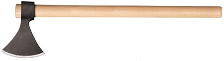 [705442001485] Cold Steel CS90N Norse Hawk  4.50" Tomahawk Plain 1055 Carbon Steel Blade American Hickory Handle 22"