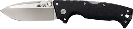 [705442018513] Cold Steel CS28DD AD-10  4" Folding Drop Point Plain S35VN SS Blade/Black G10 Handle Includes Pocket Clip