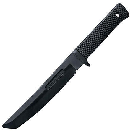 [705442004882] Cold Steel CS92R13RT Recon Rubber Trainer 7" Fixed Tanto Plain Black Santoprene