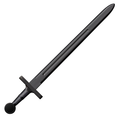[705442008736] Cold Steel CS92BKS Medieval Training Sword 32.25" Sword Plain Black Polypropylene Blade/7.25" Black Polypropylene Handle
