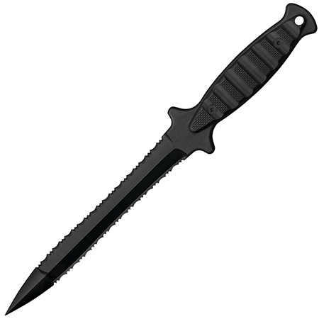 [705442019206] Cold Steel CS-92FMA FGX Wasp 7" Fixed Serrated Black Griv-Ex Blade  &  Handle