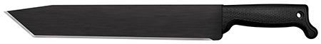 [705442018391] Cold Steel CS97BTMS Tanto  13" Black Matte Baked-On Anti Rust 1055 Carbon Steel Blade/ Black Polypropylene Handle 15.63" Long Includes Sheath