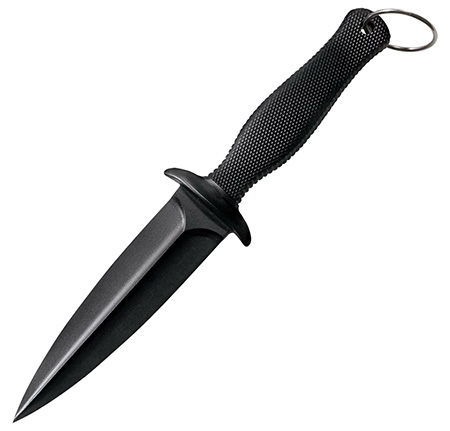[705442005728] Cold Steel CS-92FBA FGX Boot Blade II 5" Fixed Plain Black Griv-Ex Blade/Black Checkered Kray-Ex Handle