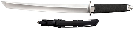 [705442018070] Cold Steel CS35AE Magnum Tanto XII  12" Fixed Tanto Plain Satin VG-10 San Mai Blade/Black Textured/Oval Kray-Ex Handle Includes Sheath