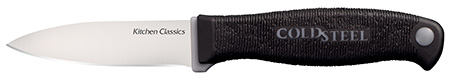 [705442014522] Cold Steel CS59KSPZ Kitchen Classics Paring 3" Fixed Plain Cryo 4116 SS Blade/4" Black Kray-Ex Handle