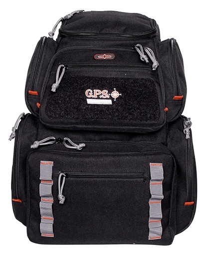 [819763011488] GPS Bags 1712BPB Pistolero Backpack Black/Gray Holds 5 Handguns