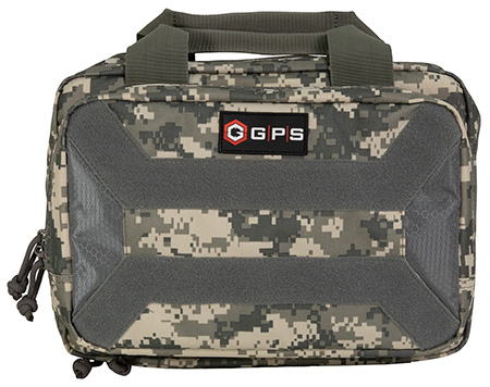 [888151037713] GPS Bags PC15ACU Pistol Case  Gray Digital 600D Polyester Holds 1 Handgun