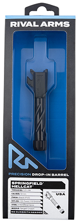 [813628006510] Rival Arms RARA20H102A Precision V1 Match Grade Black PVD Stainless Steel Spiral Fluted Threaded for Springfield Hellcat