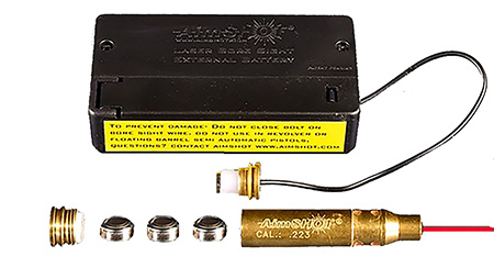 [669256223214] AimShot MBS22320X Modular Bore Sight  223 Rem Brass Includes Batteries