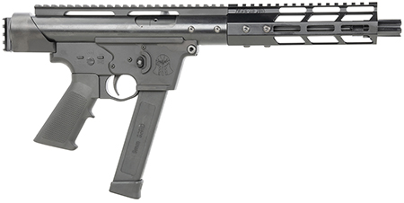 [602401535145] Tactical Superiority SIA-TAC09-085 Tac-9  9mm Luger 8.50" Black Hard Coat Anodized Rec Picatinny Rail End Cap Black A2 Grip