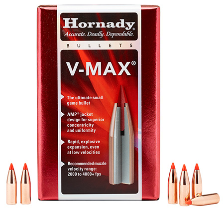 [090255275018] Hornady 22415 V-Max  6mm .243 65 gr V Max 100 Per Box/ 40 Case