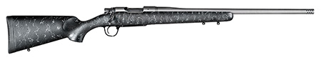 [810651029721] Christensen Arms 8010102100 Mesa  6.5 PRC 4+1 24" Threaded Barrel, Tungsten Gray Cerakote, Black with Gray Webbing Stock