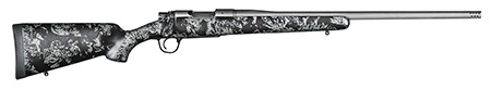 [691328238161] Christensen Arms 8010107400 Mesa FFT 6.5 PRC 4+1 20" Threaded Barrel, Tungsten Gray Cerakote, Black with Gray Webbing Stock