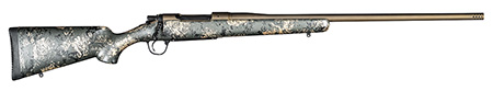 [691328238215] Christensen Arms 8010107900 Mesa FFT 7mm Rem Mag 3+1 22" Threaded Barrel, Burnt Bronze Cerakote, Green with Black/Tan Webbing Stock