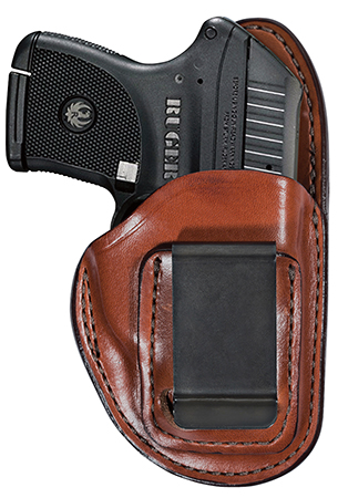 [013527192356] Bianchi 19235 100 Professional  IWB Size 11 Tan Leather Belt Clip Compatible w/Glock 19/23/Ruger Security-9 Belt 1.75" Wide Left Hand