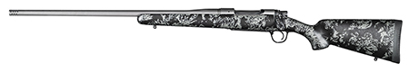 [691328238512] Christensen Arms 8010110900 Mesa FFT 6.5 PRC 4+1 20" Threaded Barrel, Tungsten Gray Cerakote, Black with Gray Webbing Stock, Left Hand
