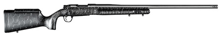 [810651029615] Christensen Arms 8010201100 Mesa Long Range 6.5 PRC 4+1 26" Threaded Barrel, Tungsten Gray Cerakote, Black with Gray Webbing Stock