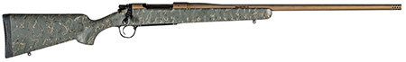 [696528086819] Christensen Arms 8010201700 Mesa Long Range 300 PRC 3+1 26" Threaded Barrel, Burnt Bronze Cerakote, Green with Black/Tan Webbing Stock