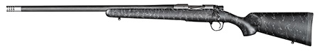 [810651029417] Christensen Arms 8010600100 Ridgeline  6.5 Creedmoor 4+1 24" Carbon Fiber/Threaded Barrel, Tungsten Gray Cerakote, Black with Gray Webbing Stock, Left Hand