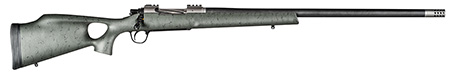 [810651025945] Christensen Arms CA10269315322 Summit TI  Full Size 7mm Rem Mag 3+1, 26" Natural Titanium Steel Threaded Barrel, Natural Titanium Aluminum Receiver, Green w/Black Webbing Fixed Thumbhole Stock