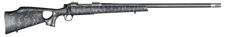 [810651025891] Christensen Arms CA10269815321 Summit TI  Full Size 28 Nosler 3+1, 26" Natural Titanium Steel Threaded Barrel, Natural Titanium Aluminum Receiver, Black w/Gray Webbing Fixed Thumbhole Stock