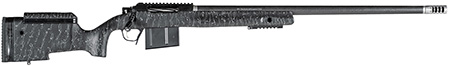 [810651029301] Christensen Arms 8010400100 BA Tactical Long Range 6.5 PRC 4+1 26" Carbon Fiber Barrel, Black Nitride Finish, Black with Gray Webbing Stock