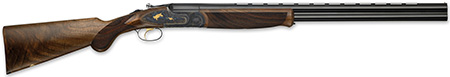[8057829611520] F.A.I.R. FRJBPRTG1628 Jubilee Prestige Tartargua Gold Full Size 16 Gauge Break Open 2.75" 2rd 28" Blued Over/Under Barrel, Gold Engraving Aluminum Receiver, Fixed Walnut Stock, Ambidextrous