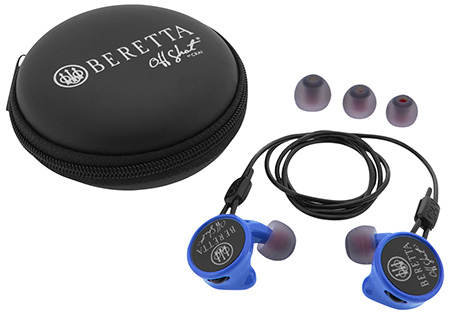 [082442935195] Beretta USA CF081A215605B5 Mini Headset Comfort Plus Silicone Ear Piece 32 dB In The Ear Blue/Black
