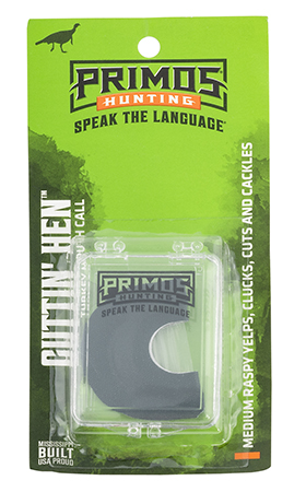 [010135001117] Primos 111 Cuttin Turkey Diaphragm Call Triple Reed Attracts Turkey Hen Yellow Plastic