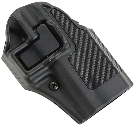 [604544674477] Blackhawk 410558BKR Serpa CQC  OWB Size 58 Matte Black Polymer Belt Loop/Paddle Fits Ruger 57 Right Hand