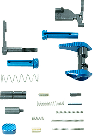 [816397027182] Timber Creek Outdoors ARLPKB Lower Parts Kit  Blue Anodized Aluminum for AR-15