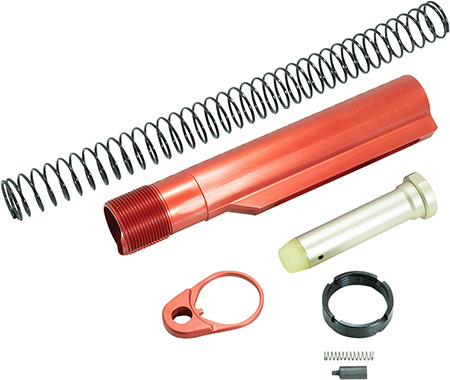 [816397027755] Timber Creek Outdoors ARBTKR Buffer Tube Kit  Red Anodized for AR-15