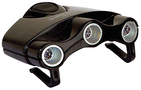 [813628016243] Cyclops CYCHC1W Orion Hat Clip Light 17.5 Lumens Green/White/UV LED Bulb Black Clip-On