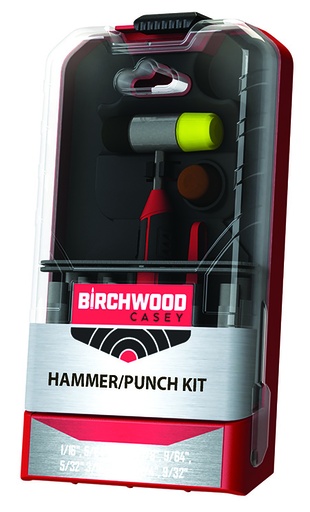 [888151039342] Birchwood Casey ARPNCHHMKIT Hammer  &  Punch Kit  Black/Red AR Platform Firearm 19 Pieces