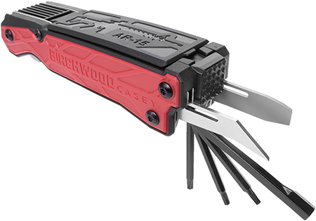 [888151027493] Birchwood Casey ARMT AR  Black/Red Folding AR-15