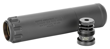 [791154081044] Griffin Armament GAREC5-W Recce 5  22 Cal 1.47"D Black Cerakote Stainless Steel 5.56 Taper Mount