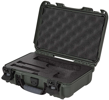 [666365020550] Nanuk 909CLASG6 909 Classic Gun Case Waterproof  &  Airline Approved Olive Polyethylene w/ Closed-Cell Foam 11.44" L x 7" W x 3.68" H Interior Dimensions