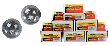 [040589124100] Traditions A1241 Rifle Round Balls  50Cal Lead Ball 177gr 20/Box