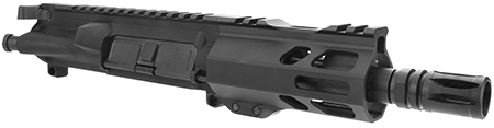 [659725496003] TacFire BU-556-5 Pistol Upper Assembly  5.56x45mm NATO Caliber with 5" Black Nitride Barrel, Black Anodized 7075-T6 Aluminum Receiver  &  M-LOK Handguard for AR-Platform Includes Bolt Carry Group