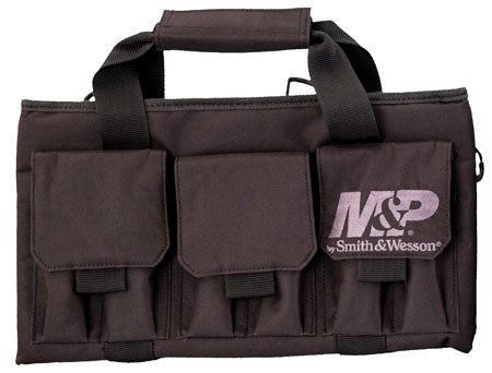 [661120000273] M & P Accessories 110028 Pro Tac Handgun Case Black Nylon Holds Handgun
