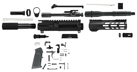 [686294505645] TacFire  AR Build Kit  5.56x45mm NATO 7.50" Barrel Black for AR Platform