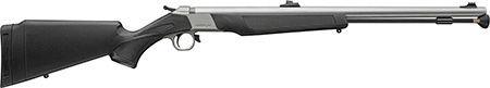 [043125821174] CVA PR2117S Wolf V2 50 Cal 24" Matte Stainless Steel Barrel, Drilled  &  Tapped Stainless Steel Receiver, Fixed Black Synthetic Stock