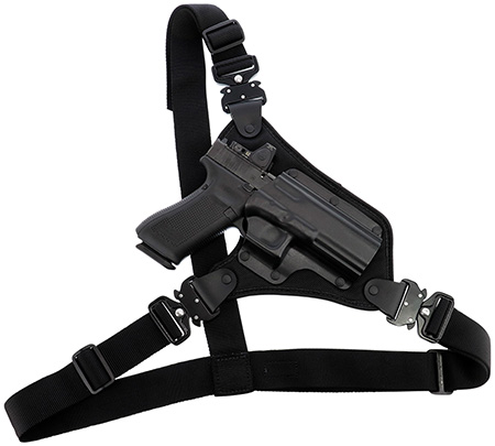 [601299024311] Galco HR248RB High Ready  Fits Chest Up To 58 " Black Kydex/Nylon Shoulder/Torso Strap Fits Sig P220/P226/Browning BDA Right Hand