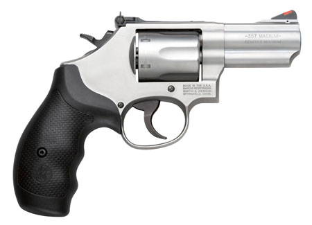 [022188868005] Smith  &  Wesson 10061 Model 66 Combat Magnum 357 Mag or 38 S&W Spl +P Stainless Steel 2.75" 2 Piece Barrel, 6 Shot   K-Frame, Full-length Extractor Rod, Synthetic Grip, Internal Lock
