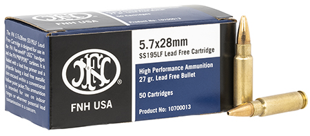 [818513002943] FN 10700013 High Performance  5.7x28mm 27gr Lead Free Hollow Point 50 Per Box/40 Case