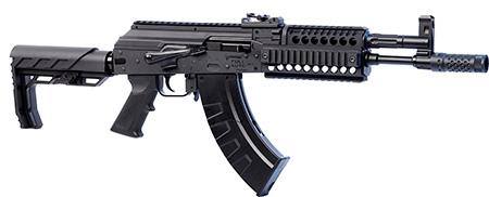 [028478153271] Crosman CAK1 Full Auto AK1 Air Rifle CO2 177 28 rd, Black Smooth Bore Barrel, Black Synthetic Folding Adjustable Stock w/Quad Mounting Rail System, Selector Safety