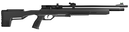 [028478154360] Crosman CPI22S Icon Air Rifle PCP 22 10+1 Shot Black Black Receiver Black Fixed All Weather Stock